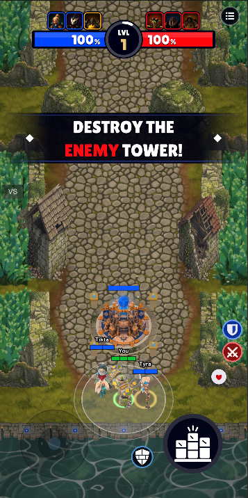 Gameplay from the Unity development build