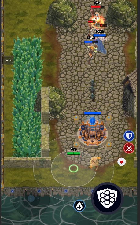 Gameplay from the Unity development build