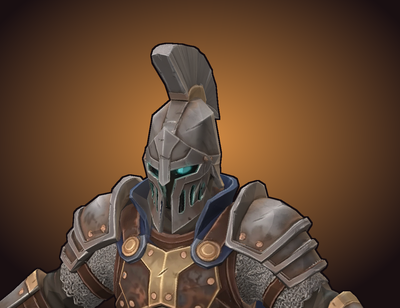Portrait of Fenn, a hero in development for Battle Arena Masters, rendered from the hero's 3D model in the Unity game.